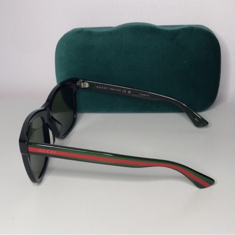 - 💯 - Authentic New Gucci GG0057SK 002 56 GG0057SK Men's Sunglasses - Picture 7 of 12